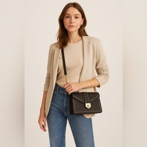 Black Andrew Marc New York Shoulder Bag